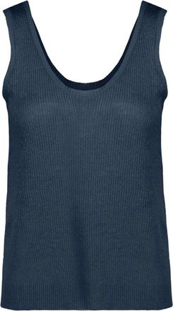 Bomboogie Top in lino - - Tops - Donna - Blu - L