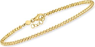RS Pure by Ross-Simons Italian 2mm 14kt Yellow Gold Bead Bracelet