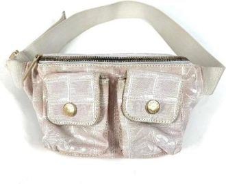 Chanel Pre-owned Belt Bags, female, Pink, Size: ONE SIZE Pre-owned Nylon Belt Bag