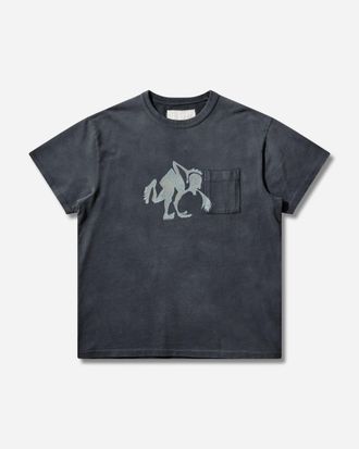 ERL Men s Puke T-Shirt Blue