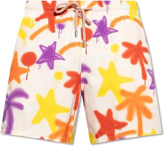 Palm Angels Badmode, Heren, Veelkleurig, XS, Leer, X Vilebrequin