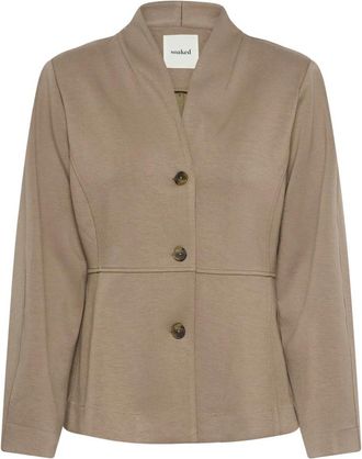 Soaked In Luxury Shirley Blazer - Dames - Blazers - Beige - M - Jassen