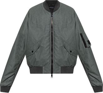 Dolce & Gabbana Classic Flight bomber jacket - men - Polyamide/Cotton/Linen/Flax/Elastane/Polyester - 46 - Grey