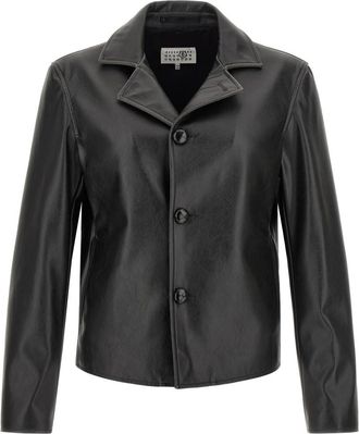 Maison Margiela Black Shirt Collar Jacket