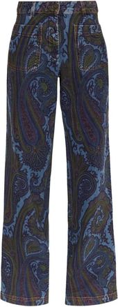 Etro Jeans Broek - Dames - Loose Fit Jeans - Veelkleurig - W28 - Katoen - Jeans