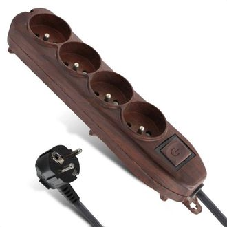 OEM Regleta Con Efecto Madera - Cable De 1,5 M -crezuo