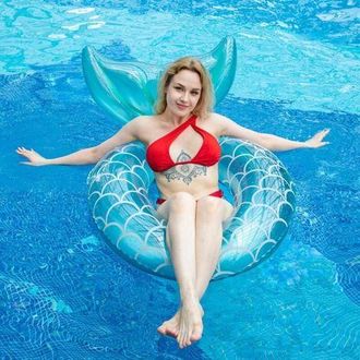OEM Tumbona Hinchable Para Piscina Para Adultos, Hamaca De Piscina O Flotador De Sirena Para Nadar