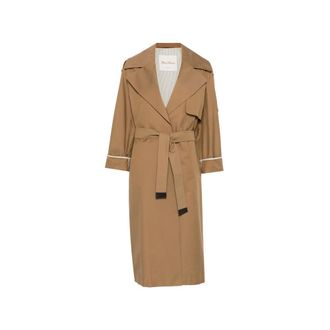 Max Mara Notched-lapel Belted Trench Coat