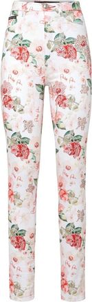 Philipp Plein Super High Waist Jegging Flowers - Dames - Skinny Jeans - Veelkleurig - W26 - Denim - Jeans