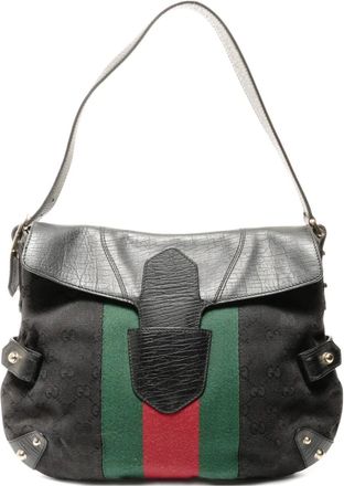 Gucci Borsa a spalla in tela 2000-2015 - Nero
