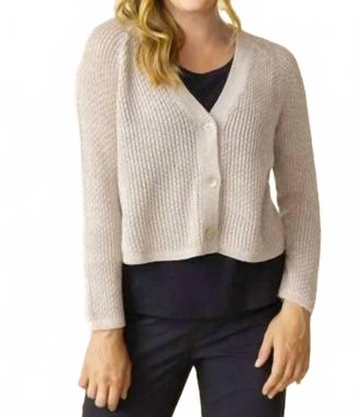 Habitat Womens Coastal Crochet Cardigan In Oatmeal
