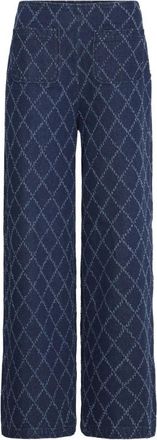 Ichi Ihangels Pa Bukser - Dames - Wijde Broeken - Blauw - W26 L32 - Broeken