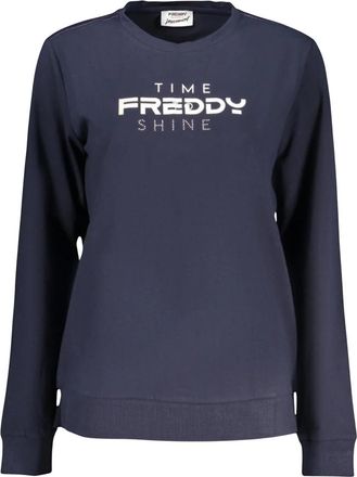 Freddy T-shirt met lange mouwen en ronde hals - Dames - Sweatshirts - Blauw - L - Hoodies & sweatvesten