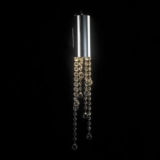 Netlighting Classic Wall Lamp Chrome 1 Light with Crystal Shade GU10 in Grey