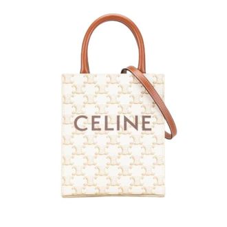 Celine Pre-owned Tote Bags, female, White, Size: ONE SIZE Pre-owned Vintage Canvas Tote