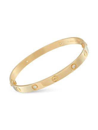 Cartier Cartier LOVE 18kt geelgouden armband met vier diamanten