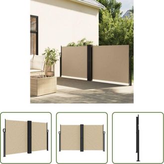 vidaXL vidaXL Privacy giardino - Tenda Laterale Retrattile Beige 140x1200 cm