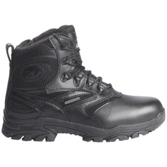 Thorogood Deuce Z-Trac 6 Inch Waterproof Side Zip Leather Mens Ankle Boots - Black - Size:UK 10.5
