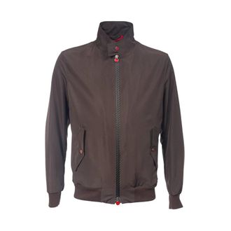 Kiton Giubbino Bomber - Heren - Zomerjassen - Bruin - M - Katoen - Jassen