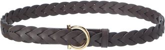 Ferragamo Ferragamo Gancini Leather Belt