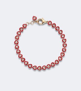 Kamyen Jewellery Candy Crush 18kt rose gold and enamel bracelet with diamonds
