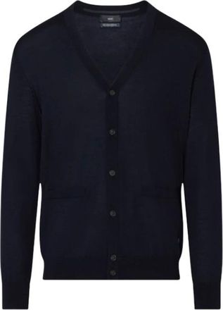 Liu Jo C&aacute;rdigan Cl&aacute;sico de Lana Pura con Botones - Knitwear - Hombre - Azul - XL