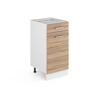 Vicco Mueble Bajo Universal R-line, Sonoma, 40 Cm Con Caj&oacute;n, Sin Encimera