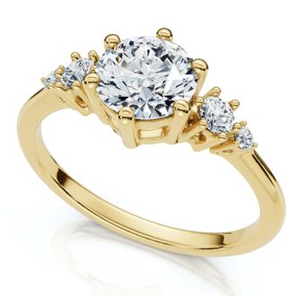Pompeii3 EF/VS 1Ct Diamond Engagement Ring 14k Gold or Platinum Lab Grown