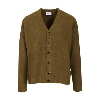Amish Oversized Cardigan - male - Amish - Cardigans - Green - XL - Knitwear