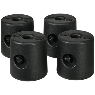 OUTSUNNY Pesos para carpas 24x24x25.5 cm negro