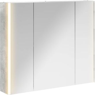 vidaXL Armario Con Espejo De Ba&ntilde;o Gris Concreto 83,5 X 15,5 X 70 Cm Vidaxl