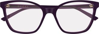 Gucci Cat-eye Frame - Dames - Brillen - Paars - 54 MM - Accessoires