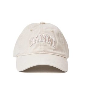 Ganni Baseball Cap - female - Ganni - Hats & Caps - Gray - ONE SIZE - Accessories