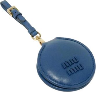 Miu Miu Pre-owned Bags, female, Blue, Size: ONE SIZE Pre-owned Keyring