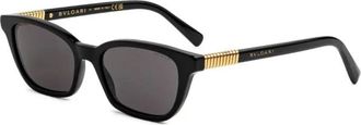 Bulgari Tubogas Zonnebril - Dames - Zonnebrillen - Zwart - 52 MM - Accessoires