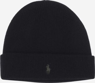 Ralph Lauren Cashmere Beanie With Logo