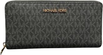 Michael Kors Pre-owned Wallets, female, Gray, Size: ONE SIZE Pre-owned Signature PVC Long Wallet