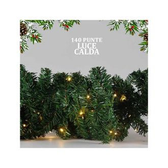 Trade Shop Trade Shop - Ghirland Natalizia 250cm 140 Punte 100 Led Luz
