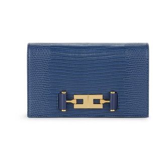 Elisabetta Franchi Schoudertas met Groumette Ketting - Dames - Tassen - Blauw - Maat: ONE Size Synthetisch