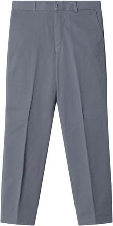Fendi Suit Trousers, male, Gray, Size: XL Gabardine Cigarette Trousers