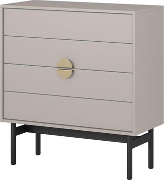 Selsey Selsey Stoon Ii - C&oacute;moda Con 4 Cajones - 85 Cm - Taupe
