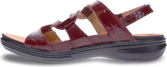 Revere Comfort Shoes Womens Miami Sandal In Red Croc