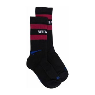 VETEMENTS Socks, unisex, Black, Size: S Calzini Socks