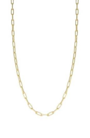 Glaze Jewelry Paper Clip Chain Necklace in Gold at Nordstrom Rack, Size 16