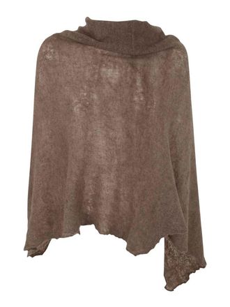 Mirror in the Sky Open knitted poncho melange