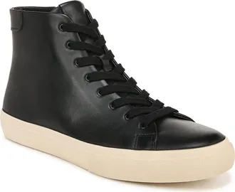 Vince Fulton High Top Sneaker in Black at Nordstrom, Size 11