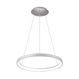 Trade Shop Trade Shop Traesio - Trade Shop - Pendien Led 60 Watt Cct Lampada Sospension Circolare 78cm Luci 230v - Plata