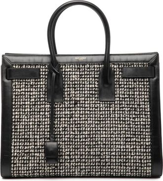 Saint Laurent Pre-owned Saint Laurent Small Tweed Houndstooth Sac De Jour Satchel GNR347543.0714