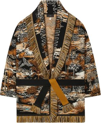 Alanui Lost In The Blue vest met franje - Zwart