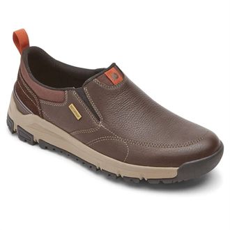 Dunham Mens Glastonbury Waterproof Slip-On Shoes In Brown